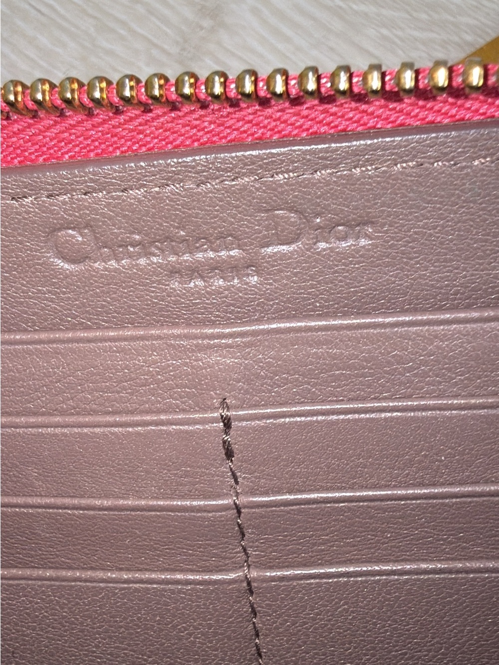 Vintage Christian Dior Ultimate Voyageur Red Patent Leather Diorissimo Zip Aroun - Picture 2 of 11